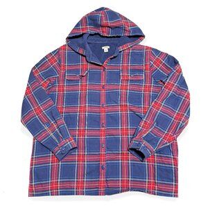 Secondhand L.L. Bean, Plaid Jacket / Red and Blue Coat / 1990's Style